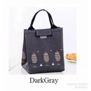 Thermo insulated lunch bag-dark gray