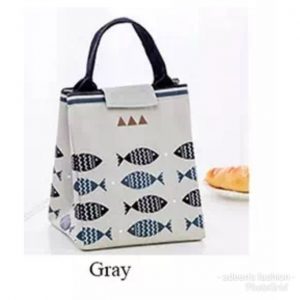 Thermo insulated lunch bag-gray